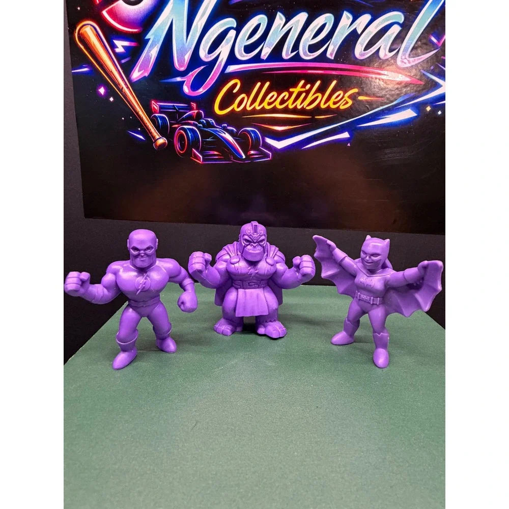DC Comics Wendys Kids Meal Purple Figures Flash Gorilla Grodd Batgirl Set 3